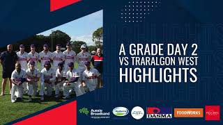 CLV A Grade Round 5  Traralgon Imperials vs Traralgon West Day 2 Highlights [upl. by Merta]