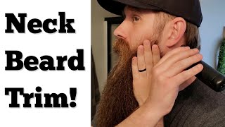 Neck Beard Clean Up Trim  how to [upl. by Renard]