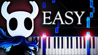 Hollow Knight Theme  EASY Piano Tutorial [upl. by Divod]