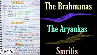 The Vedic LiteratureThe Brahmanas Aryankas Smritis  Ancient History  Lec16  An Aspirant [upl. by Zohar]