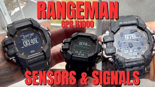 Casio GSHOCK RANGEMAN GPRH1000 Sensors and signals GPS AcquisitionIS IT ACCURATE [upl. by Acilejna]