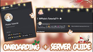 ONBOARDING AND SERVER GUIDE SETUP  DISCORD TUTORIAL [upl. by Dalia]