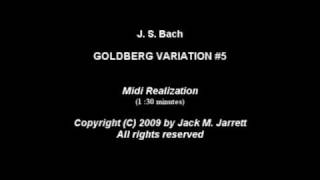 Jack Jarrett SWITCHED ON BACH GOLDBERG 5 [upl. by Liscomb]