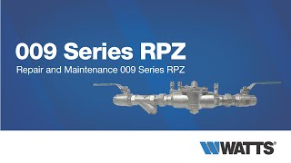 Watts Australia 009 Series RPZ Backflow Preventer Repair and Maintenance [upl. by Lilah399]