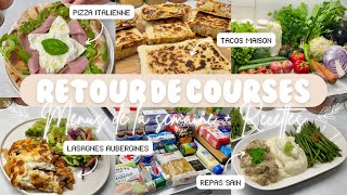 🛒 RETOUR DE COURSES • MENUS DE LA SEMAINE  RECETTES 🍴 [upl. by Partridge]