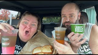 Splurging at Panera Bread a mukbang [upl. by Astiram898]