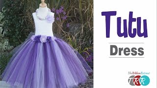 How to Make a Tutu Dress  TheRibbonRetreatcom [upl. by Selin]