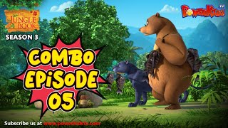 Jungle Book Season 3  COMBO EPISODE 5  जंगल बुक हिंदी नया एपिसोडPowerKidstv​ [upl. by Namilus274]