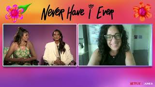 NEVER HAVE I EVER  SEASON 4 POORNA JAGANNATHAN amp RICHA MOORJANI INTERVIEW 2023 [upl. by Notsrik584]