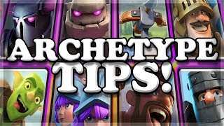 Archetype Challenge QUICK TIPS  Clash Royale 🍊 [upl. by Gow]