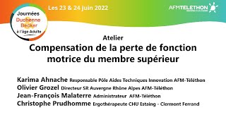 JADB Atelier  Compensation de la perte de fonction motrice du membre supérieur  AFMTéléthon [upl. by Lenoil174]