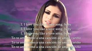 Selena Gomez amp The Scene  Love You Like A Love Song  Spanish English Lyrics Subtitles [upl. by Kornher]