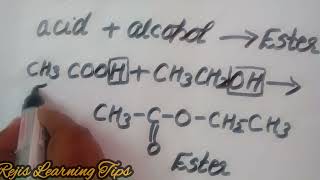 Esterification amp Saponification reactions Carbon and its compoundsclass 10 Important topics [upl. by Etra]