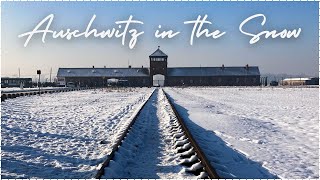 Auschwitz Tour in the Snow  TRIGGER WARNING ACTUAL FOOTAGE OF AUSCHWITZ I amp II [upl. by Imailiv]