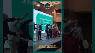 Laughter Yoga Session at a conference held by American Spine Hospital Dubai  Arogya Yatra [upl. by Garibold]