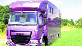 KPH Helios HGV 12 tonne horsebox in metallic pearl purple [upl. by Ellatnahc]