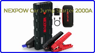 REVIEW 2024 NEXPOW Car Jump Starter 2000A ESSENTIAL details [upl. by Schubert]