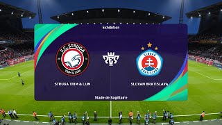 Struga Trim amp Lum vs Slovan Bratislava 17072024 UEFA Champions League PES 2021 [upl. by Einiar160]