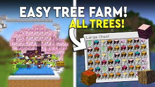 Minecraft All Trees Farm Tutorial  Easy amp Fast  29000HR [upl. by Skippy19]