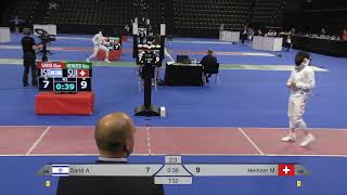 2024 739 T32 14 M E Individual Basel SUI ZCH RED HEINZER SUI vs SARID ISR [upl. by Ecirtnom481]