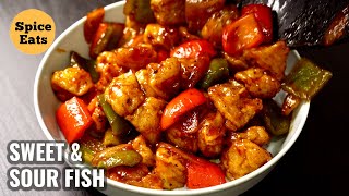 SWEET AND SOUR FISH  SWEET AND SOUR FISH RESTAURANT STYLE [upl. by Idelia]