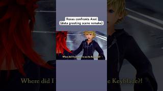 Roxas confronts Axel KH cutscene remake kingdomhearts roxas axel 3582days kh [upl. by Teodora]