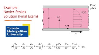 NavierStokes Equation Final Exam Question [upl. by Zilber]