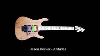 Jason Becker  Altitudes backing track  part  arpeggios solo [upl. by Fotzsyzrk281]