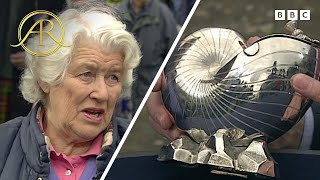 Big Surprise Hidden Inside 150YearOld Irish Silver Spoon Warmer  Antiques Roadshow [upl. by Maze831]