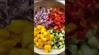 Receta saludable para diabéticos como hacer Ensalada de garbanzos [upl. by Ratna]