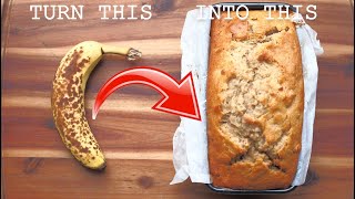 How to make the moistest banana bread by using ripe bananas [upl. by Scrivings]