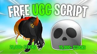 Roblox FREE UGC Script  Instant Win amp Farm Exp 20000 STOCKS BOTH  Envixity Scripts [upl. by Neehsas953]