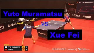 Yuto Muramatsu vs Xue Fei  Full Match  Short Form  R32  WTT Feeder Düsseldorf 2 [upl. by Yntruoc]