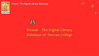 VIRASAT The Digital Library Database of DCPGRI [upl. by Waldack481]