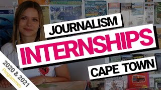 Journalism internships Cape Town South Africa 2020 amp 2021 [upl. by Nylhsoj]