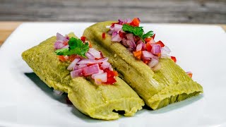 Cómo hacer TAMALITOS VERDES deliciosos  SABOREA LA COMIDA PERUANA  SONQU [upl. by Ellenrahs]