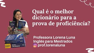 MELHOR DICIONÁRIO PARA PROVAS DE PROFICIÊNCIA [upl. by Cirred168]