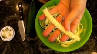 Vegetti Vegetable Spiral Review amp Zucchini Pasta Recipe Paleo LowCarb [upl. by Erodoeht304]