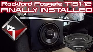 Project Legacy Rockford Fosgate T1S112 FINALLY INSTALLED in SemiCustom Box [upl. by Soilissav348]