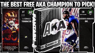 THE BEST FREE AKA CHAMPION PLAYER TO PICK IN MADDEN 24 [upl. by Kcirdef]