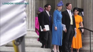 Princess Eugenie amp Jack Princess Beatrice amp Edo  London 3 june 2022 for Queen Elizabeth II Jubilee [upl. by Avat]