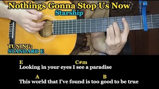 Nothings Gonna Stop Us Now  Starship  Easy Guitar Chords Tutorial With Lyrics Denzcj19993 [upl. by Eesdnyl]