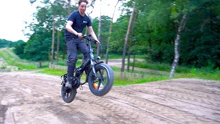 vies enge jumps met elektrische vouwfiets met dikke bande like deze video  Vitilan V3 [upl. by Buffo767]