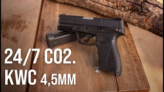 REVIEW Pistola de Pressão CO2 KWC 247 Blowback [upl. by Barsky]