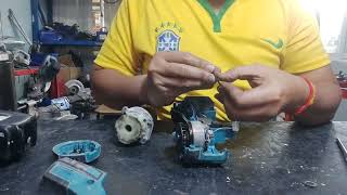 How to disassemble and repair makita DDF484 motor [upl. by Halimeda]