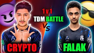 i8 CRYPTO VS i8 FALAK 🔥 1 VS 1 TDM BATTLE  PUBG MOBILE [upl. by Nosittam]