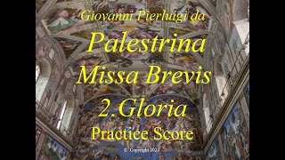 Palestrina  Missa Brevis  2Gloria  Score [upl. by Nnadroj277]