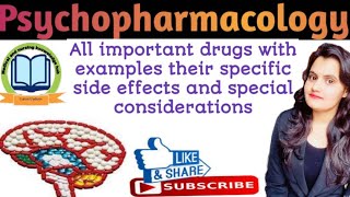 Psychopharmacology Drugs used to treat Mental Illnesses [upl. by Tocs642]