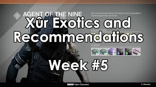 Destiny Xur Location and Exotic ArmorWeapon Recommendations for Week 5 October 1012 [upl. by Silliw]