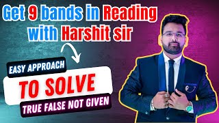 Get all true false not given correct with this easy method  detailed explanation by Harshit sir [upl. by Saidel]